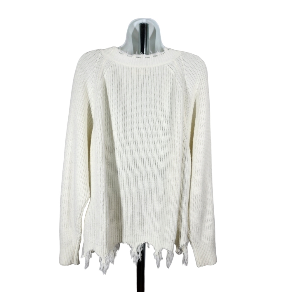 Full Circle Trends Cable Knit Shreaded Sweater - image 2